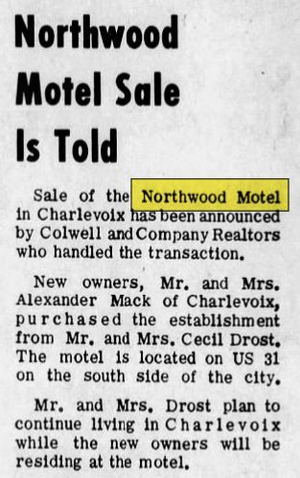 Northwood Motel - Apr 1968 Motel Sold (newer photo)